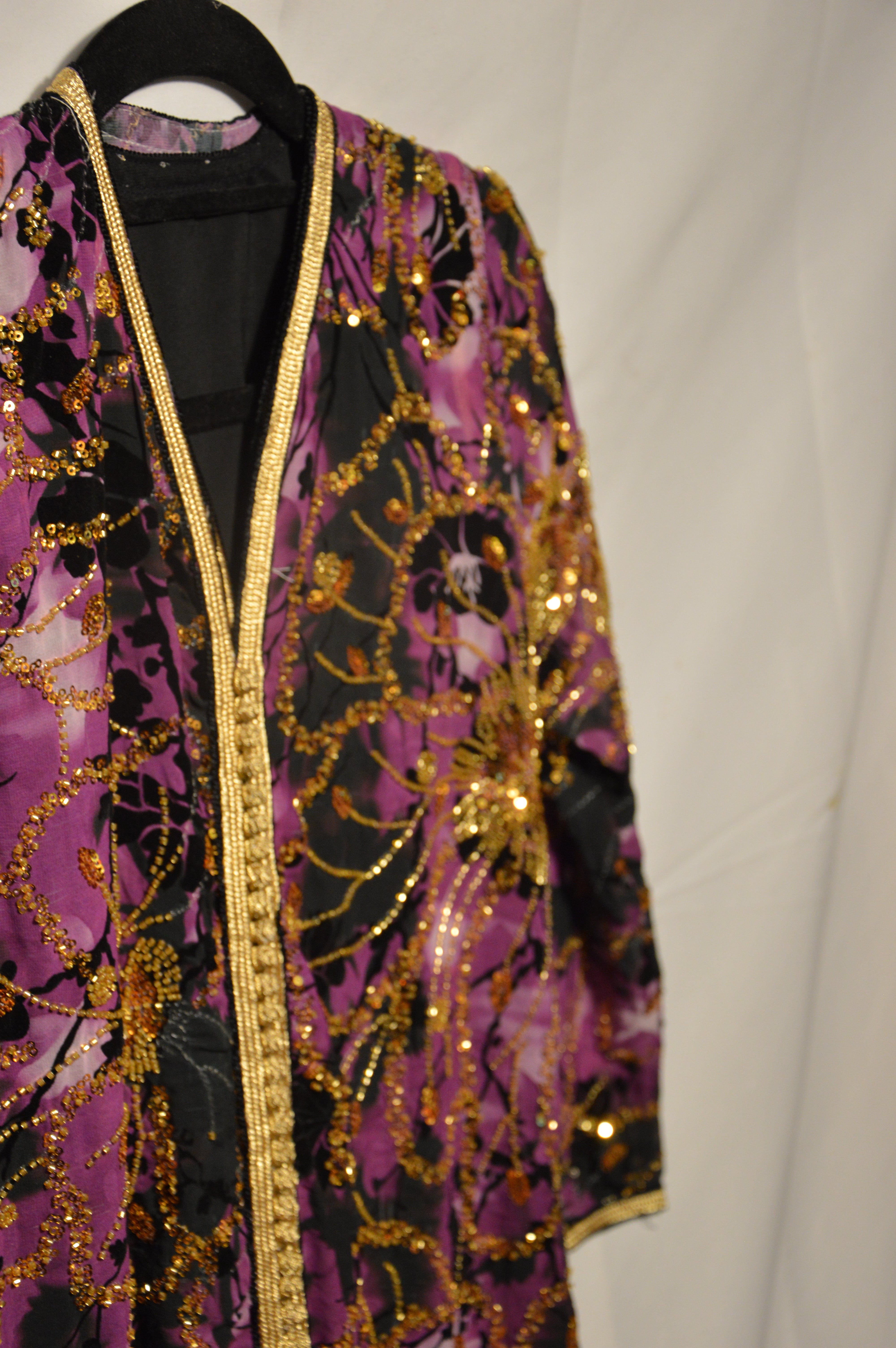 Takchita Fille Violette - Caftan Marocain Enfant de Luxe