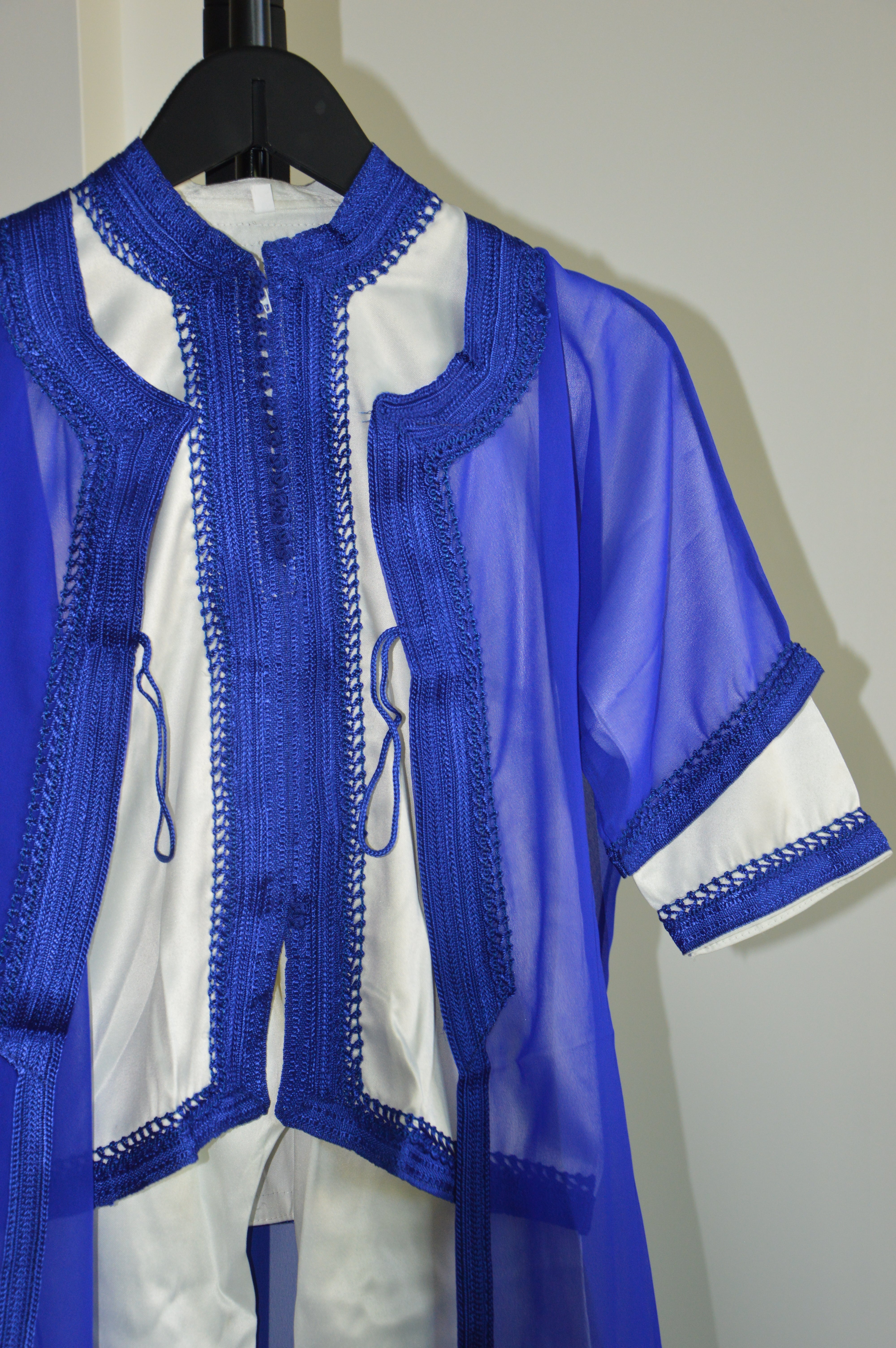 Jabador Bleu Garçon – Tenue Traditionnelle Marocaine