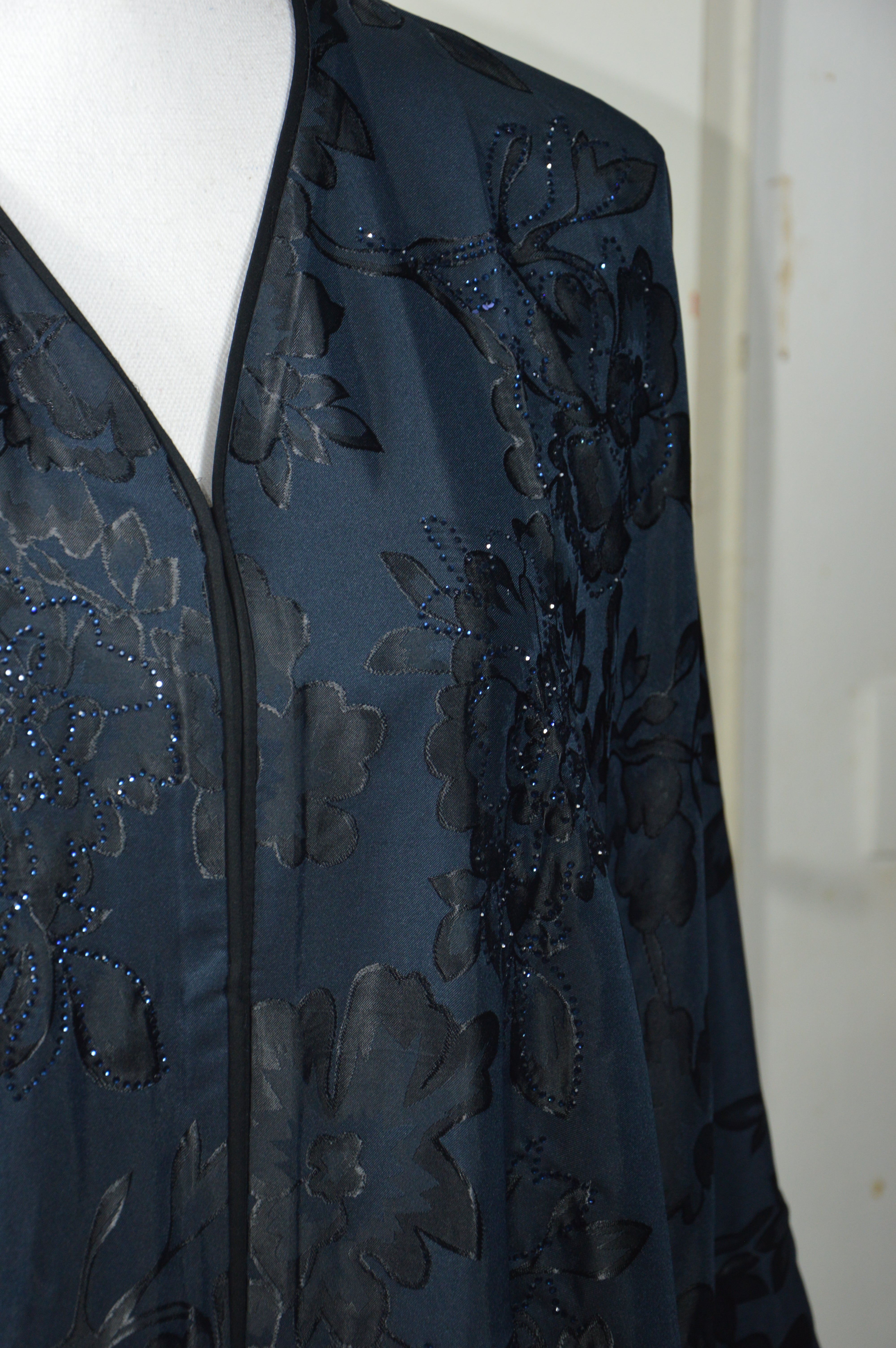 Abaya Noir Scintillant