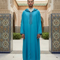 Djellaba Bleu Turquoise