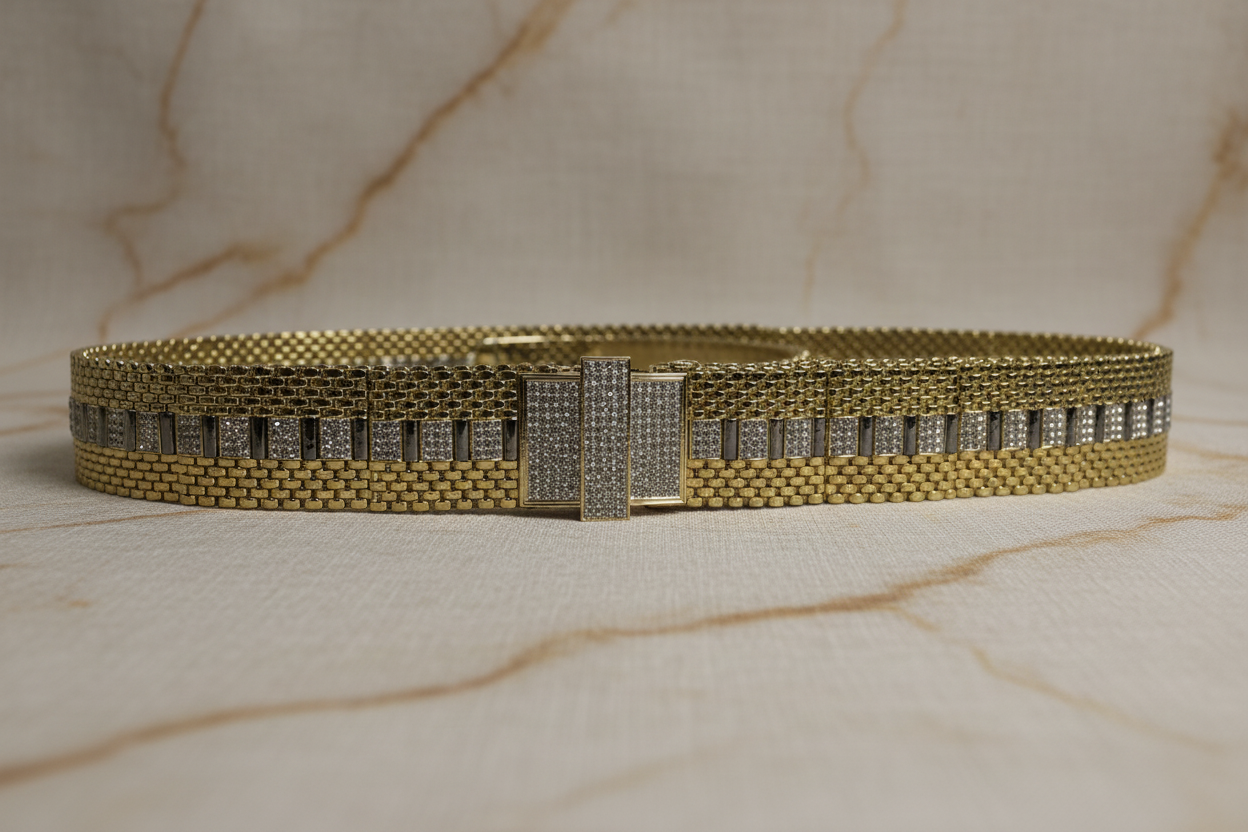 Ceinture Dorée Cérémonie - Accessoire Caftan Takchita