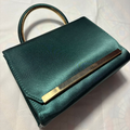 Sac de Soirée Vert Royal Doré Cristaux - Pochette Élégante