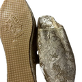 Handmade Moroccan Slippers GOLD IVORY