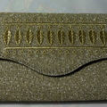 Sac de Soirée Or Pigment Argent Broderies Or - Pochette