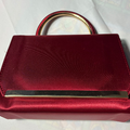 Burgundy Red Royal Evening Bag - Elegant Clutch