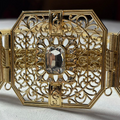 Ceinture Dorée Filigrane “Sultana” – Strass Cristal & Motifs Traditionnels