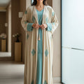 Luxury 4-Piece Velvet Kimono - Pure White