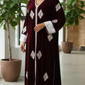 Kimono Velours 4 Pièces Luxe - Bordeaux Prestige