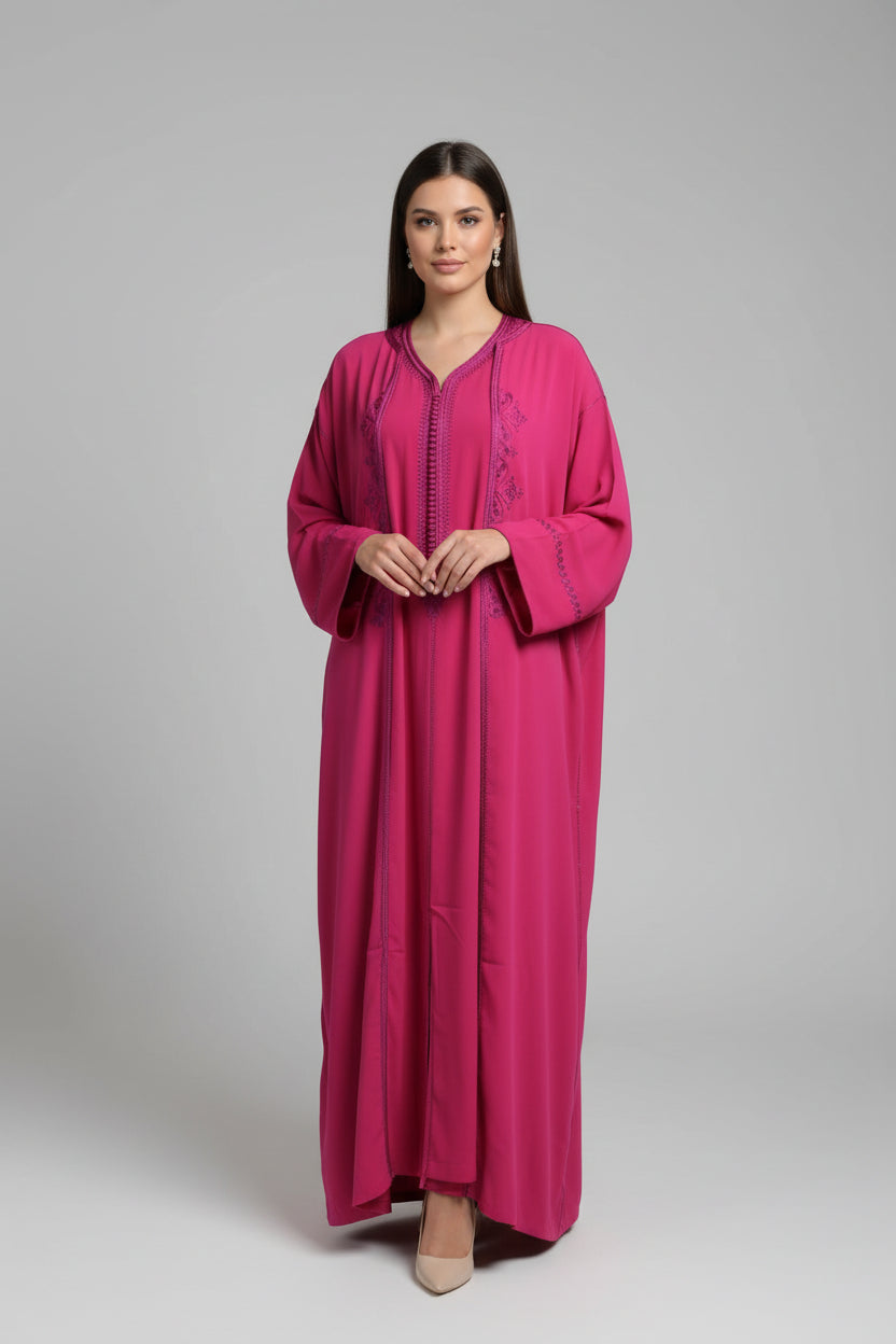 Kimono Fuchsia – Audace Vibrante & Éclat Oriental