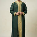 Men's White Green Gold Jabador - Luxury Moroccan Outfit