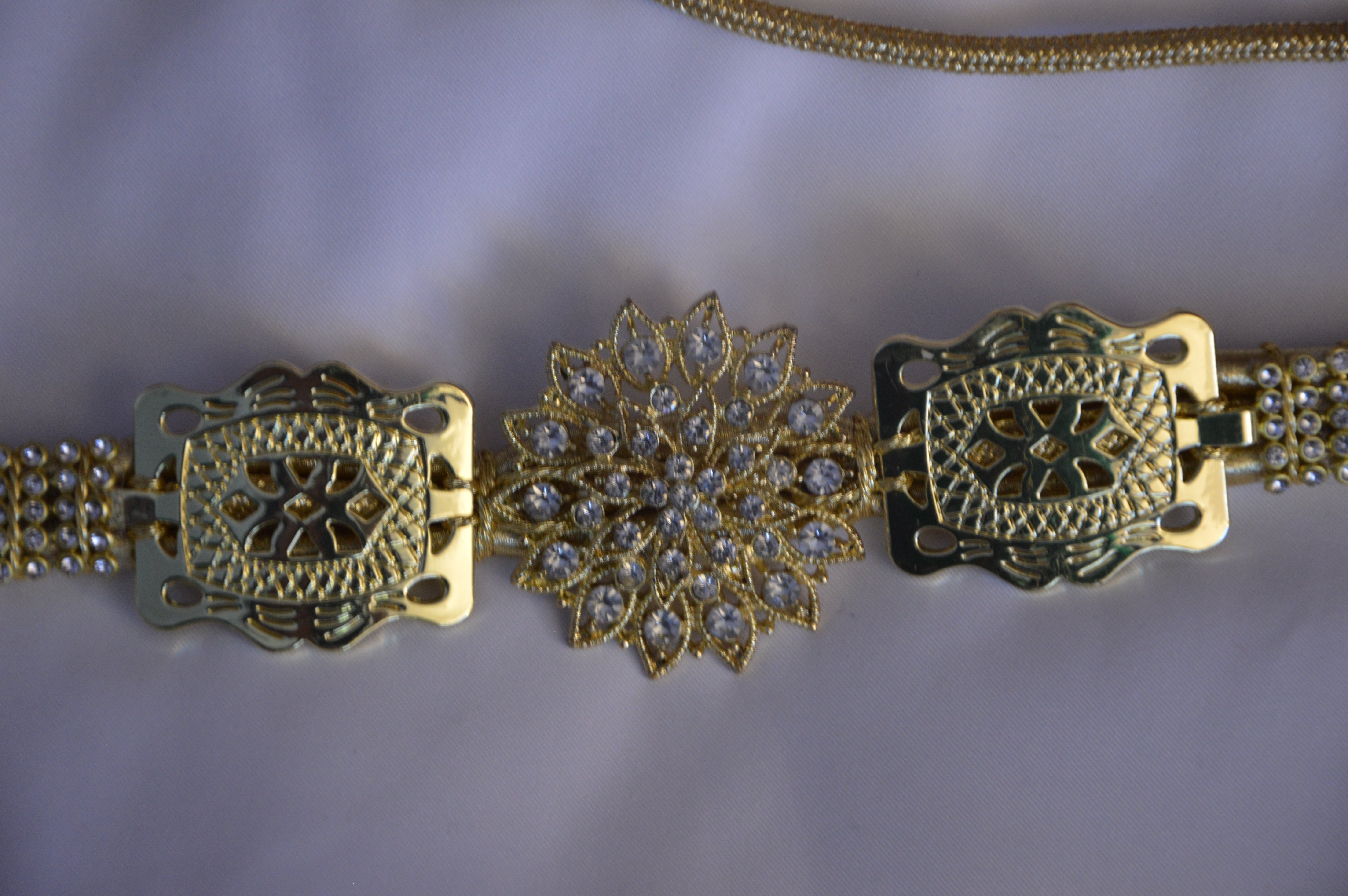 Ceinture Enfant Argent Fleur - Accessoire Marocain de Luxe