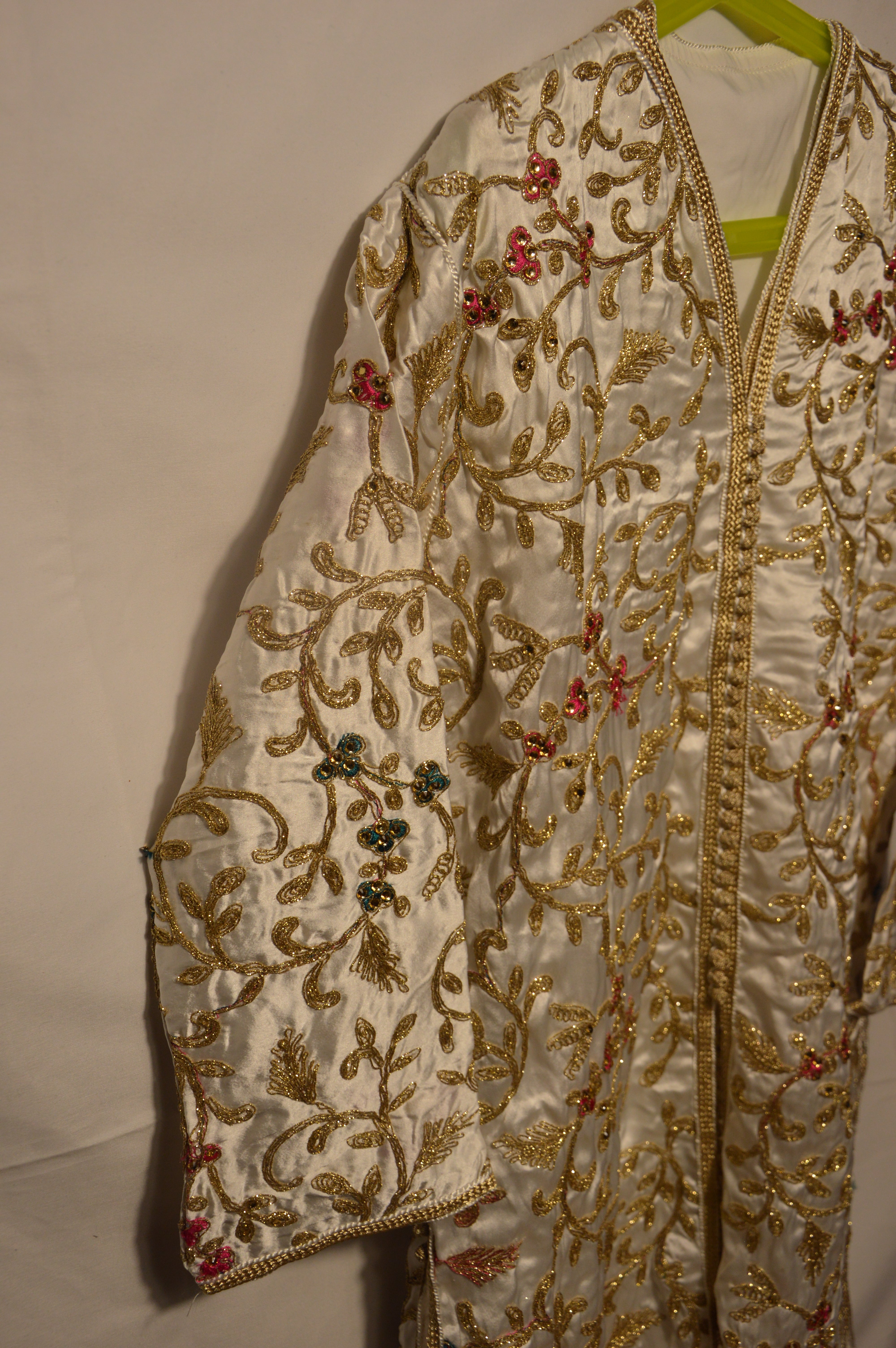 Takchita Blanche Fille - Caftan Marocain Enfant de Luxe