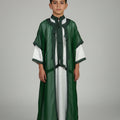 Jabador Vert Garçon – Tenue Traditionnelle Marocaine