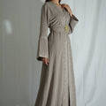 Royal Elegance Grey Kaftan