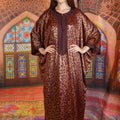 Red Panther Gandoura - Luxury Moroccan Kaftan