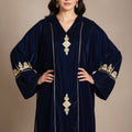 Navy Velvet Djellaba - Luxury Moroccan Djellaba