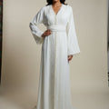 White Embroidered MALAIK Caftan - Luxury Moroccan Caftan