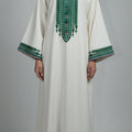 Luxury Linen Farasha Gandoura - Elegant Moroccan Caftan