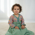 Baby Water Green Sari Dress - Luxury Moroccan Dress
