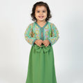 Green Sari Caftan - Luxury Moroccan Dress BABY