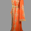 Orange Pearl Takchita - Artisanal Luxury