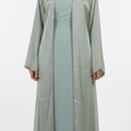 Abaya Kimono Vert d'Eau Perle - collection dubai