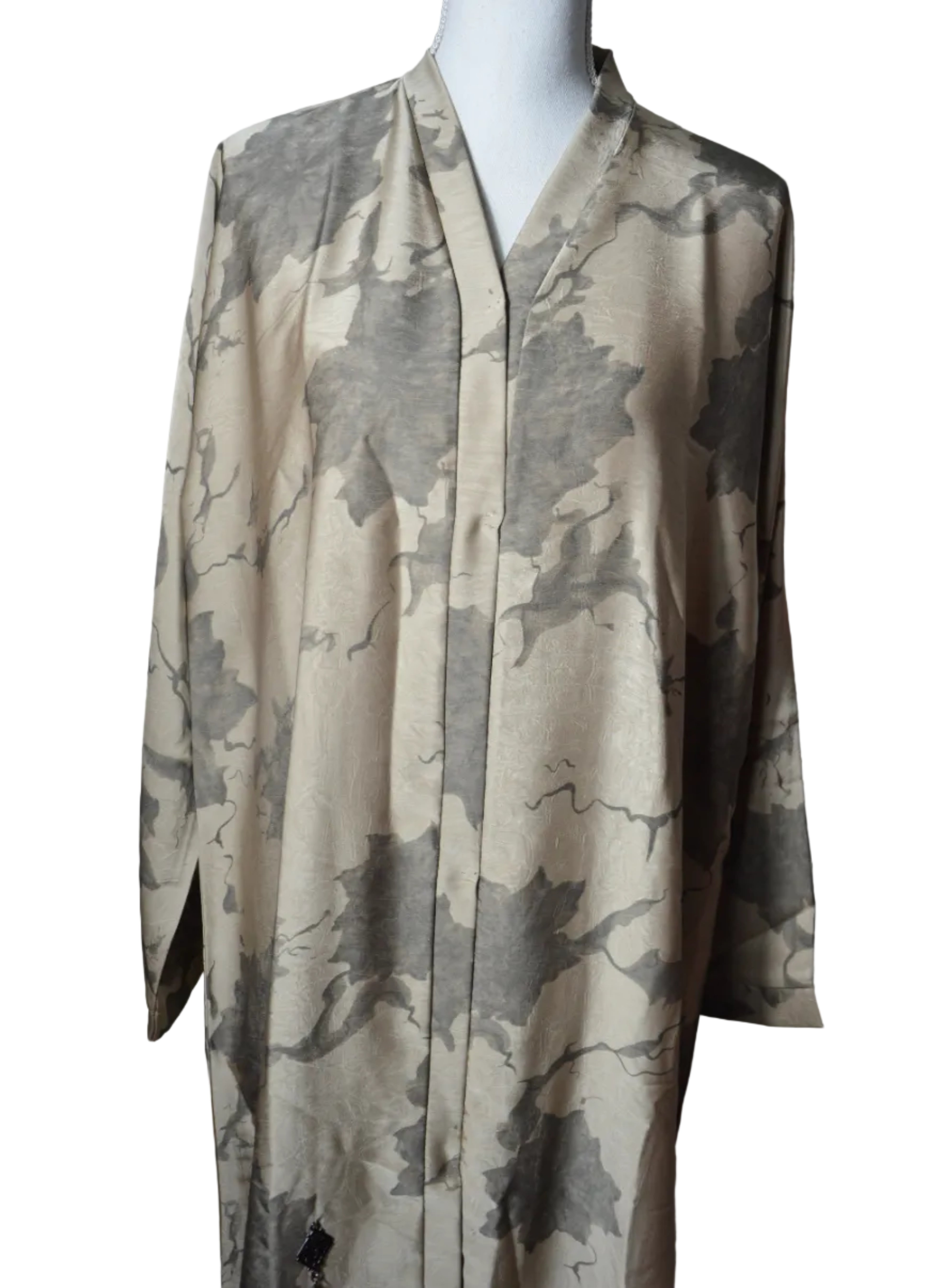 Abaya Emiratie Cafe avec Foulard Assorti - Collection Dubai