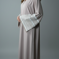 Abaya Beige Premium avec foulard assorti - Élégance Intemporelle