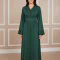 Caftan Malaik - Vert Royal Élégance