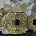 Ceinture Orientale Royale – Pierre noire & cristaux