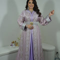 Takchita brocart or & violet - ZEYNAYA PRESTIGE