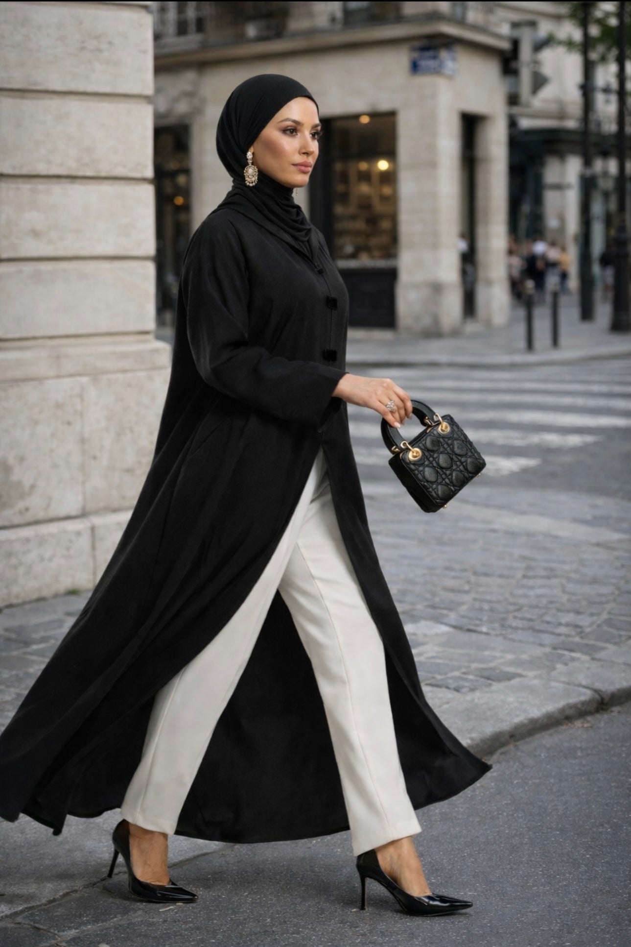 Abaya Veste Blazer - Élégance Structurée Moderne