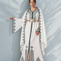 Royal Fassi Kaftan with Cape — Royal Green